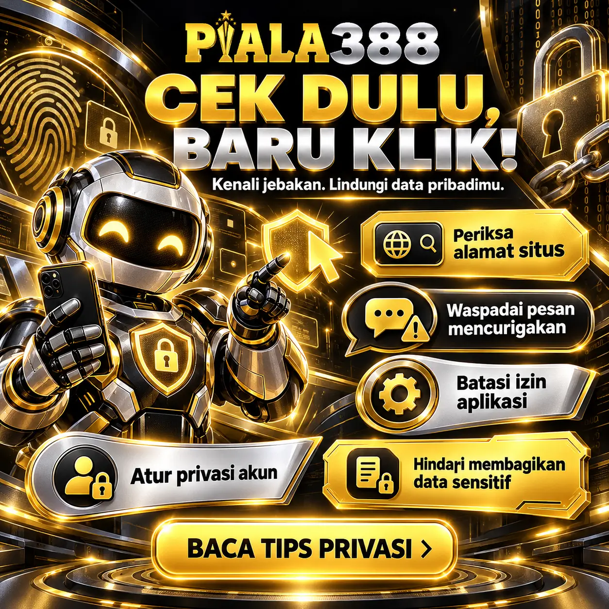 Panduan Piala388 untuk mengenali risiko privasi online dan melindungi data pribadi